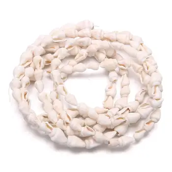 Természetes shell Gyöngyös Kagyló alakú kézműves kagyló gyöngy ékszerek készítése DIY Karkötő, nyaklánc tartozékok akvárium táj