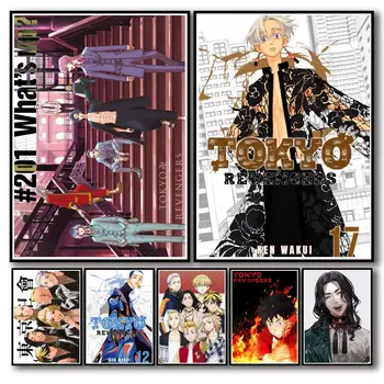 Tokió Revengers Anime Poszterek Retro Plakát Vászon Festmény, Fali Dekoráció, Poszterek, Fali Art Kép, Képek gyerekszoba Dekoráció