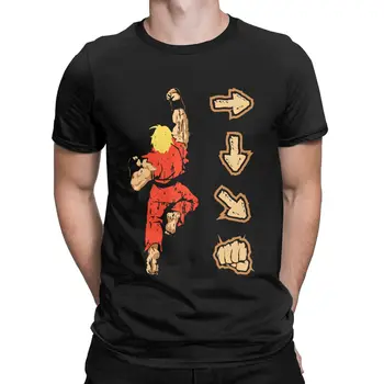 Tudom, hogy A Harci Képességek Street Fighter póló férfi Alkalmi Póló Rövid Ujjú, Kerek Galléros Póló Pamut Ajándék, Ruha