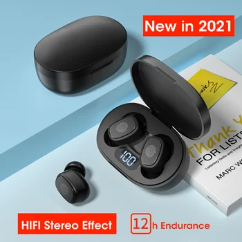 TWS 100 Fejhallgató Bluetooth 5.1 Fejhallgató zajszűrős Sport Vízálló Fülhallgató HIFI Sztereó Fülhallgató Mikrofonnal HD Hívás