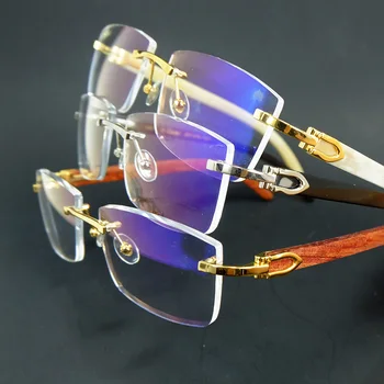 Tér Világos, Szemüveg, Férfi Ruházat Fa Luxus Designer Optikai Keretek Vintage Keret, Átlátszó Szemüveg Carter Buffok Szemüveg