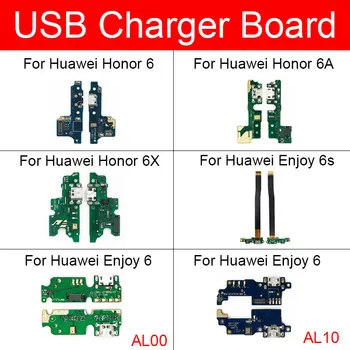 Töltő USB csatlakozó Tábla A Huawei Honor 6 6 6A 6X Usb Töltő Port Csatlakozó Port Igazgatóság Modul Csere Alkatrészek
