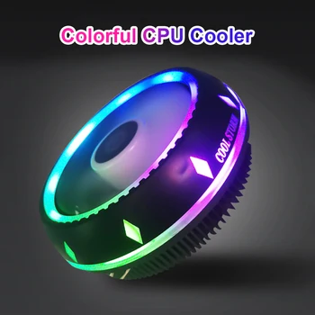 UFO-K CPU Levegő Hűvösebb Hidraulikus Ellátott, Alacsony Profil RGB CPU-Hűtő a 90mm-Rajongó az AMD LGA 1150 1151 1155 1156 775