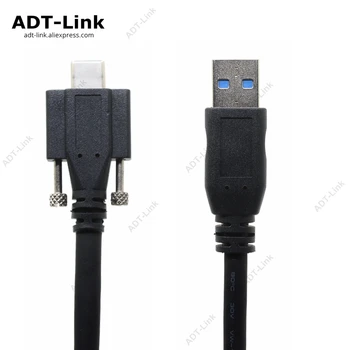 USB 3.1 c-Típusú Kábel csavar, zár USB-C 3.1 Típus C-AZONOSÍTÓK Ximea Képalkotó Forrás Kamera Gépi Látás Ipari Kamera