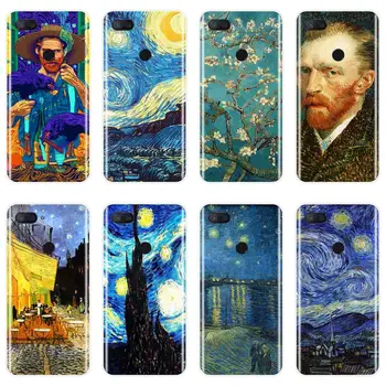 Van Gogh Művészete Telefon Esetében A Xiaomi Mi 5 5C 5S 5X 6X 6 Plusz Puha Szilikon hátlap A Xiaomi Mi A1 A2 8 Lite SE Esetben