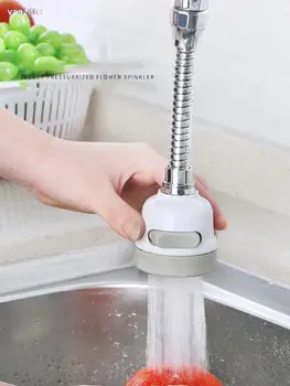 vanzlife Csaptelep kompresszoros zuhany spray fej konyha fürdőszoba, műanyag három szinten a háztartási szűrő fej zuhany fúvóka
