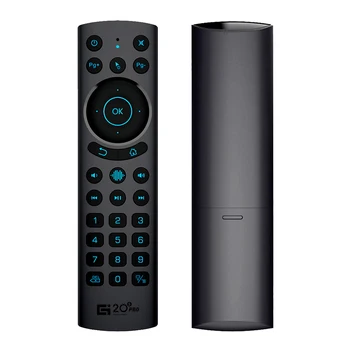 Vezeték nélküli Ergonomikus Kialakítás Távvezérlő Bluetooth-Kompatibilis Hang 2.4 G Távirányító TV Box G20BTS PLUSZ