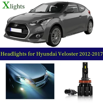 Xlights Izzó Hyundai Velost 2012 2013 2014 2015 2016 2017 LED Fényszóró Alacsony Magas tompított Fényszóró Automatikus Fény Lámpa Tartozékok