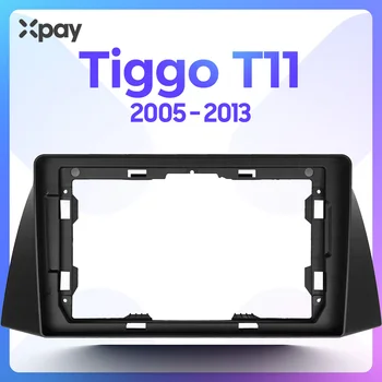 XPAY 9-es 2din autórádió dashboard Chery Tiggo T11 2005-2013 Gps sztereó panel szerelés autó panel dupla Din-CD-t, DVD-keret