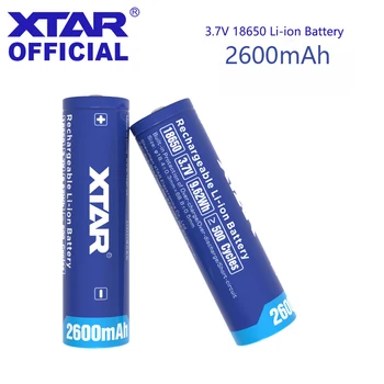 XTAR 18650 Akku 2600mAh 3.7 V-os Újratölthető Elemek, Elemlámpák