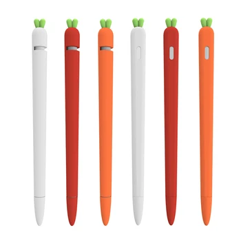 Édes Répa tolltartó Apple Ceruza 1 2 Puha Szilikon Borító Ipad Stylus Toll Ujja csúszásmentes az Esetben Az Apple Ceruza 2 1