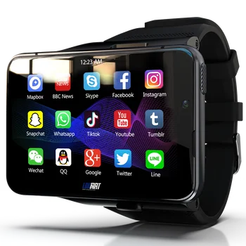Érintse meg a Nagy Képernyő Digitális Smartwatch Vízálló pulzusmérő 4g WiFi Sport Mobil Telefon gps Online Android Okos Óra