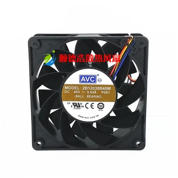 Új AVC 12038 48V 0.54 EGY 2B12038B48M 12CM ipari számítógép hűtő ventilátor
