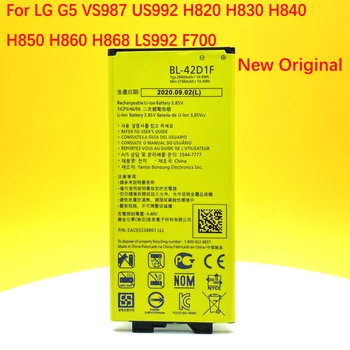 ÚJ, Eredeti 2800mAh BL-42D1F Akkumulátor LG G5 VS987 US992 H820 H830 H840 H850 H860 H868 LS992 F700