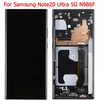 Új, Eredeti LCD Samsung Galaxy Note20 Ultra LCD Kijelző Keret 6.9
