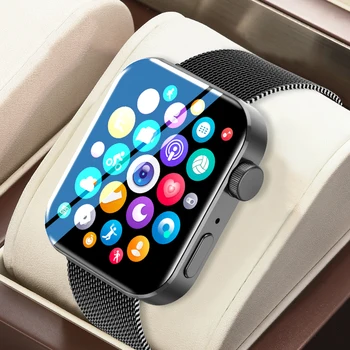 Új Férfi Smart Óra 1.72 hüvelyk Bluetooth Hívás Fitness Tracker pulzusmérő Vízálló Nők Smartwatch Az Android-IOS