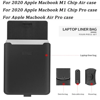 új PU Ujja táska Macbook Air13 A2337 A2179 2020 A2338 M1 Chip Pro 13 13.3 15 16 colos Érjen Bár,a Huawei Laptop Sleeve