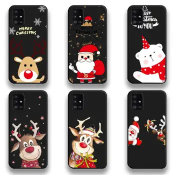 Új év, Boldog karácsonyt elk Telefon tok Samsung Galaxy A52 A21S A02S A31 A12 A81 A10 A20E a30-as A40 A50 A70 A80 A71 a51-es 5G