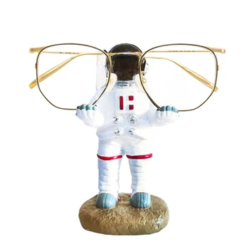 Űrhajós Szobor Szemüveg Állni Többcélú Hordoz mobiltelefon / Szemüveg / Ipad / Penholder Otthoni Asztali Dekoráció