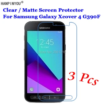 3 Db/Sok HD Világos / csillogásmentes, Matt Elülső kijelző Védő fólia Érintse meg a Film Védelem Bőr Samsung Galaxy Xcover 4 G390F 5.0