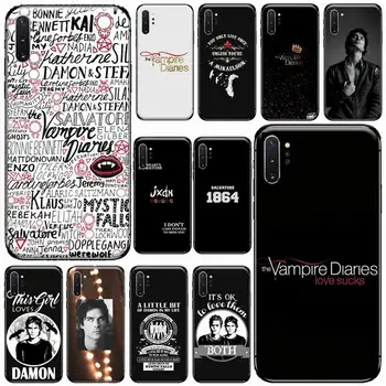 A Vampire Diaries Stefan, Damon Telefon tok Samsung Galaxy S8 S9 S10 Plusz S10E Megjegyzés 3 4 5 6 7 8 9 10 Pro Lite borító