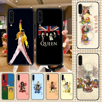 A zenekar Queen-Freddie Mercury Telefon tok Samsung Galaxy Egy 3 5 7 8 10 20 21 30 40 50 51 70 71 E S 2016 2018 4G fekete 3D lökhárító
