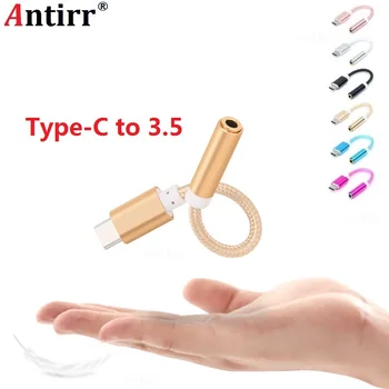 Antirr Fonott USB3.1 C Típus 3,5 mm-es Audio Kábel Átalakító Adapter USB-C 3.1 C-Típusú Férfi-Fülhallgató 3.5 Jack AUX Kábel