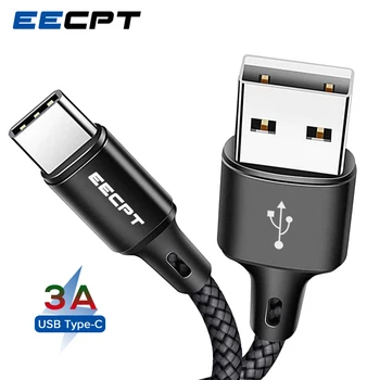 EECPT Típusú USB-C Kábel-Gyors Töltés Drót C-Típusú Quick Charge USB-C Kábel Samsung S9 Xiaomi Redmi Megjegyzés 7 Huawei Szuper 6T