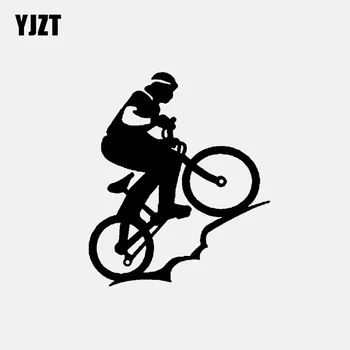 YJZT 11.3*13.4 CM Trail Run Kerékpáros Dekoráció Autó Modellezési Matrica Tartozékok Sziluett Vinil-C12-1574